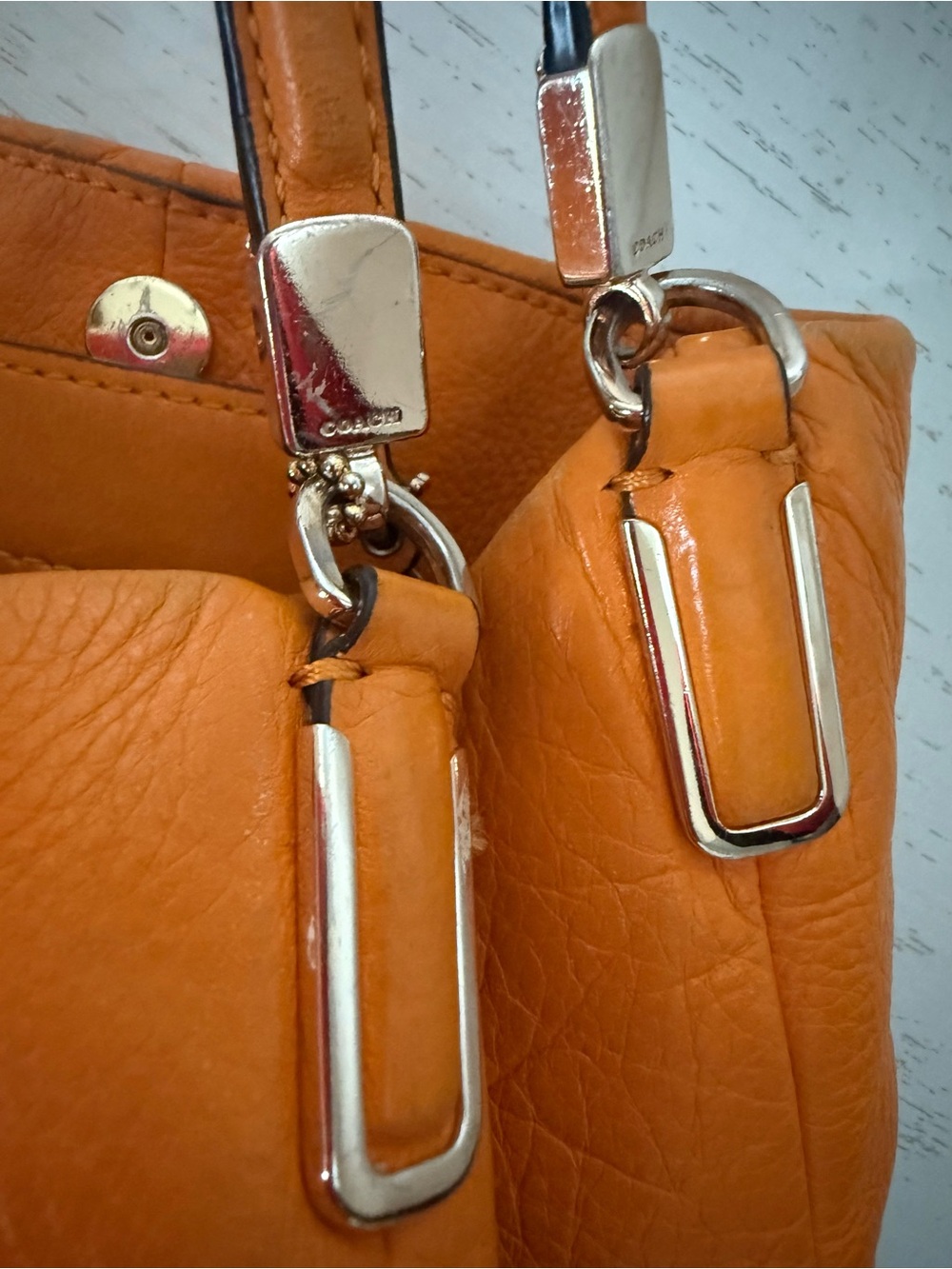 Coach Orange 2014 Madison, leather Phoebe bag with hang tag - Picture 11 of 14